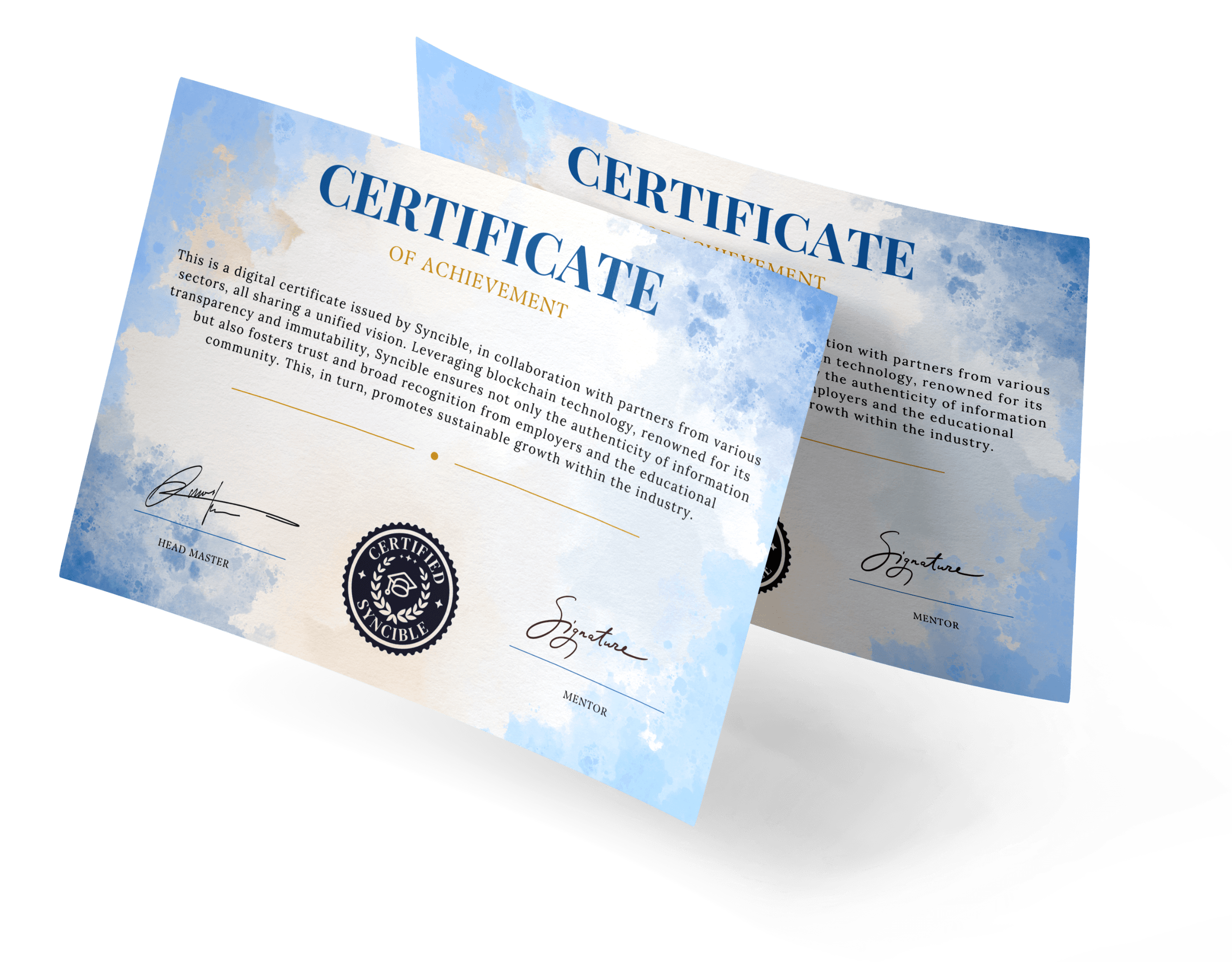 Certificate placeholder